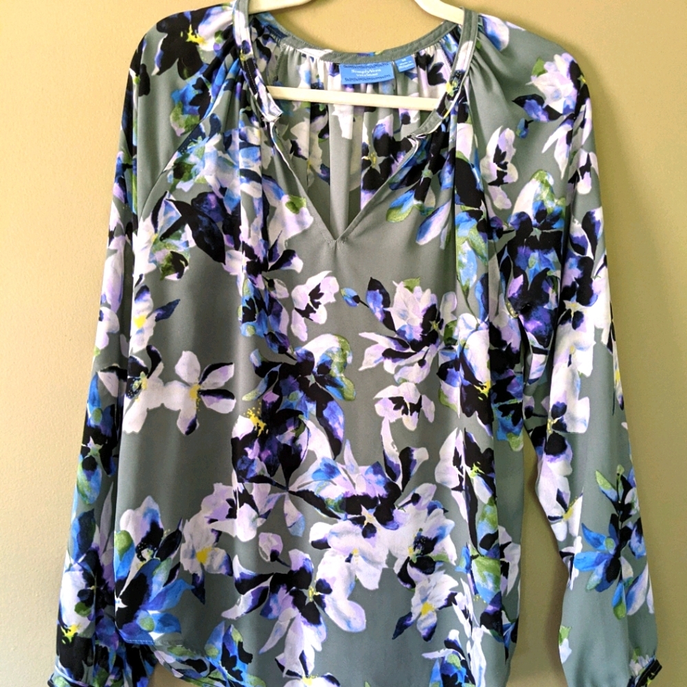 Women's Simply Vera Floral Blouse Size M